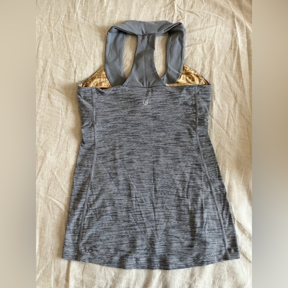 Lululemon Scoop Neck Tank - Heathered Gray - Picture 3 of 4